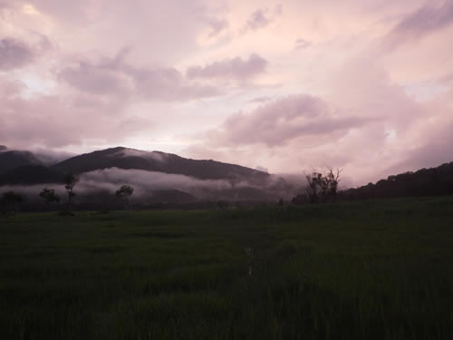 夕焼けの尾瀬ヶ原