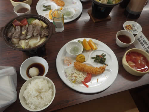 尾瀬ロッジ夕食